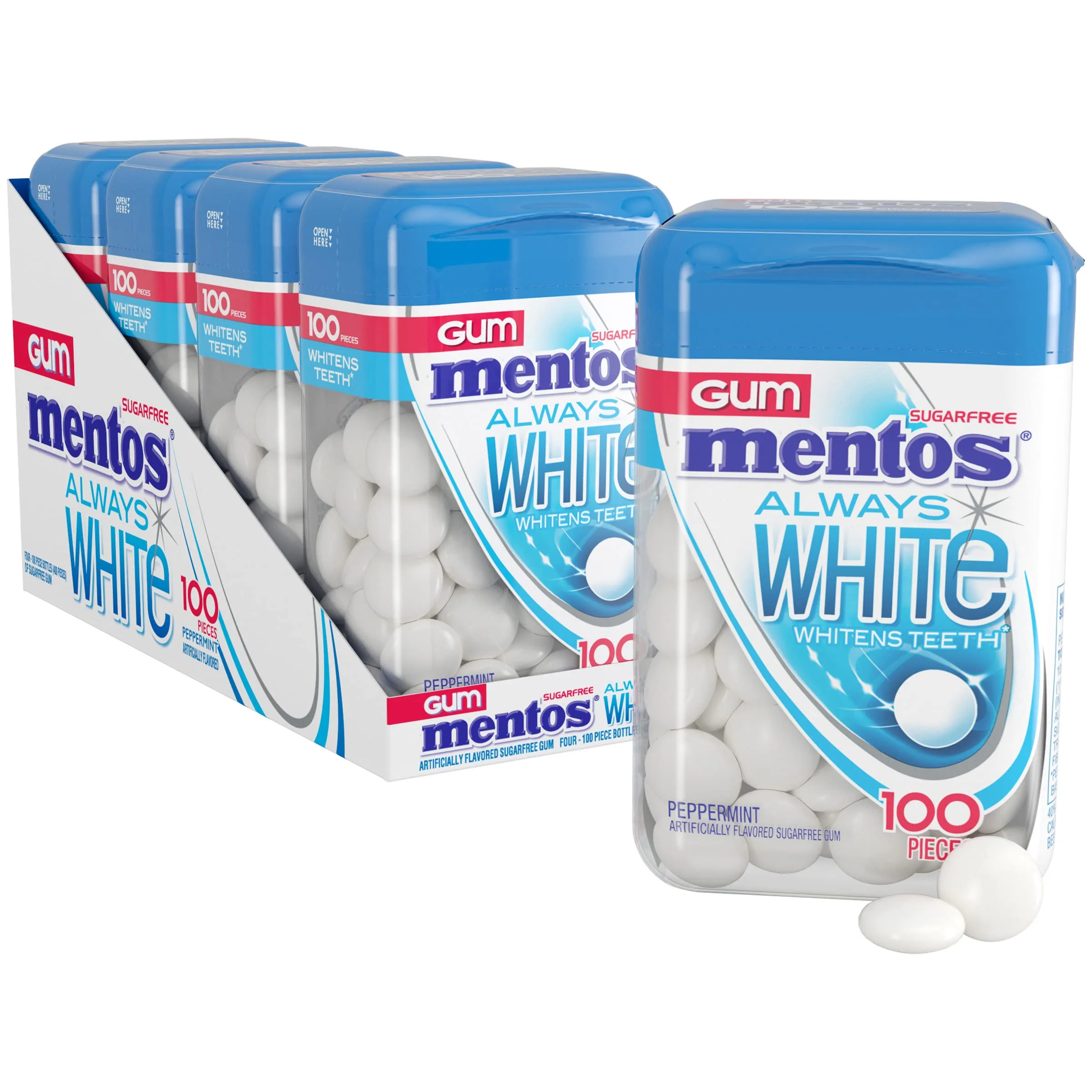 28935 mentos white gum bottle