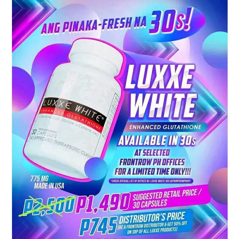 28953 luxxe white dosage